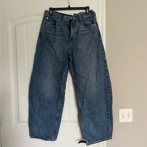 Classic Blue Denim Jeans by GAP. Barrel leg and high rise. Size 31/12R